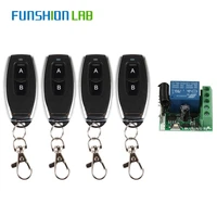 funshion 433 mhz universal wireless remote control switch dc 12v 1ch relay receiver module transmitter electronic lock control