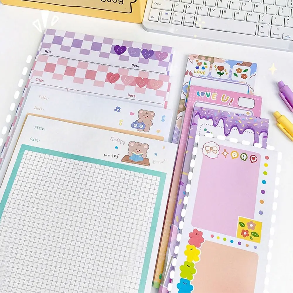 

Tearable 50 Sheets Nonviscous Scrapbooking School Office Supplies Memo Paper Memo Notepad Student Stationery Message Notes