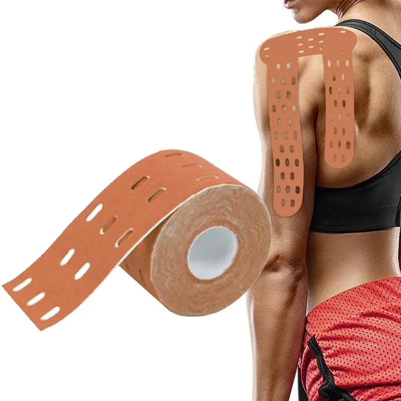 

1Pc 500cm X 5 Cm Kinesiology Muscles Sports Care Elastic Physio Roll Punch Therapeutic Tape Adhesive Bandage
