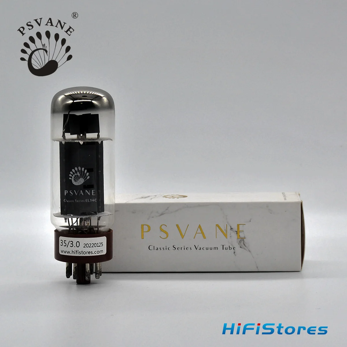 PSVANE HIFI EL34C Vacuum Tube Replace 6CA7 EL34B EL34 For Hifi Audio Tube Amplifier DIY Upgrade Matched Quad Tube Amplifier