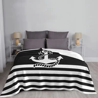 nautical navy anchor blanket sofa cover winter fashion lightweight thin throw blanket for home outdoor plush thin quilt