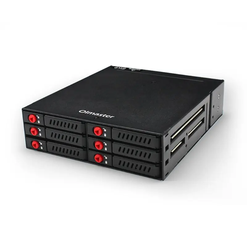 Caja de disco duro MR-6601 6 Bay, almacenamiento de datos para SSD HDD de 2,5 