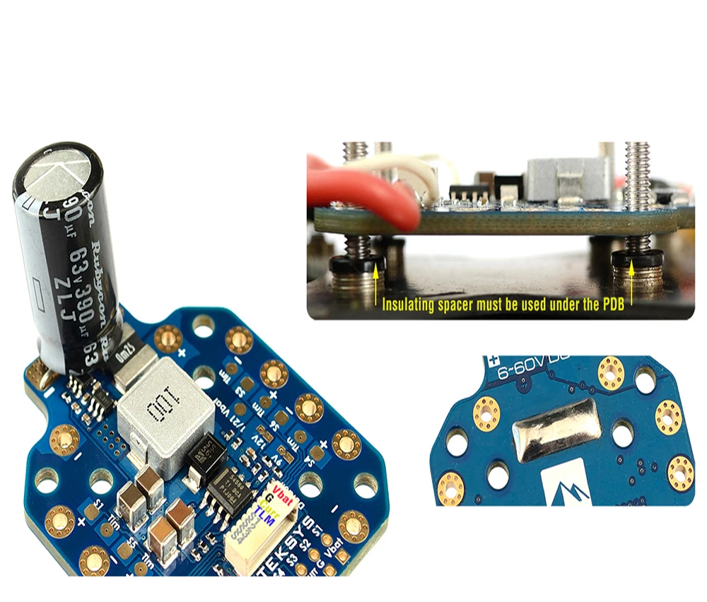MATEK PDB-HEX 2-12S 5A 5V/9V/12V BEC плата распределения питания PDB выводит высокую точность тока