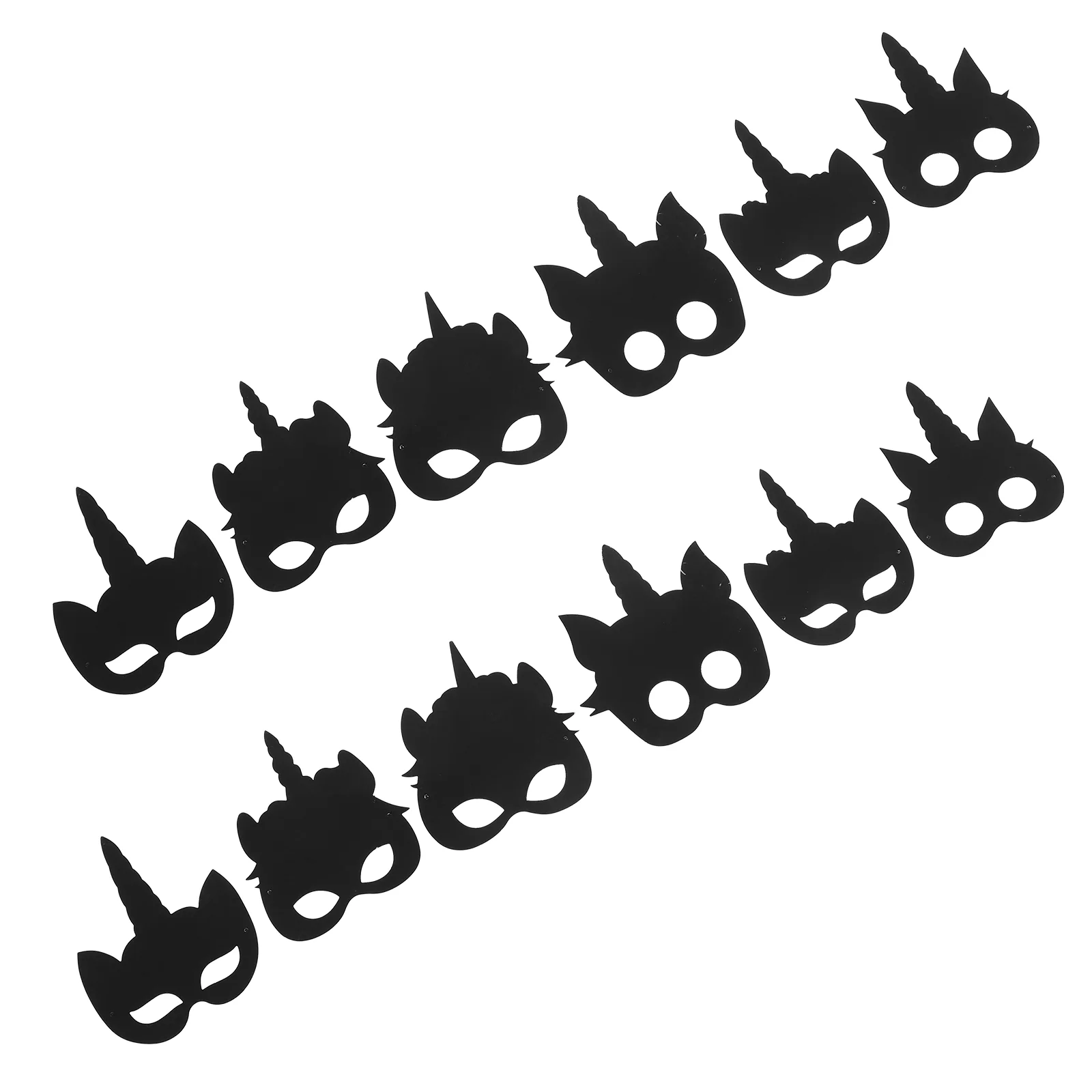 

1 set of Scratch Paper Unicorn Shaped Scratch Painting Paper Mask DIY Scratch Paintings