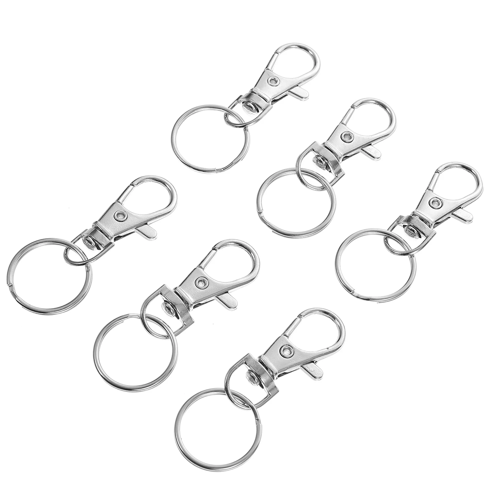 

Metal Hook Snap Clasp Lobster Keychain Chain Buckle Clip Buckles Key Keyring Rings Dog Pet Lanyard Bird Cage Ring Carabiner