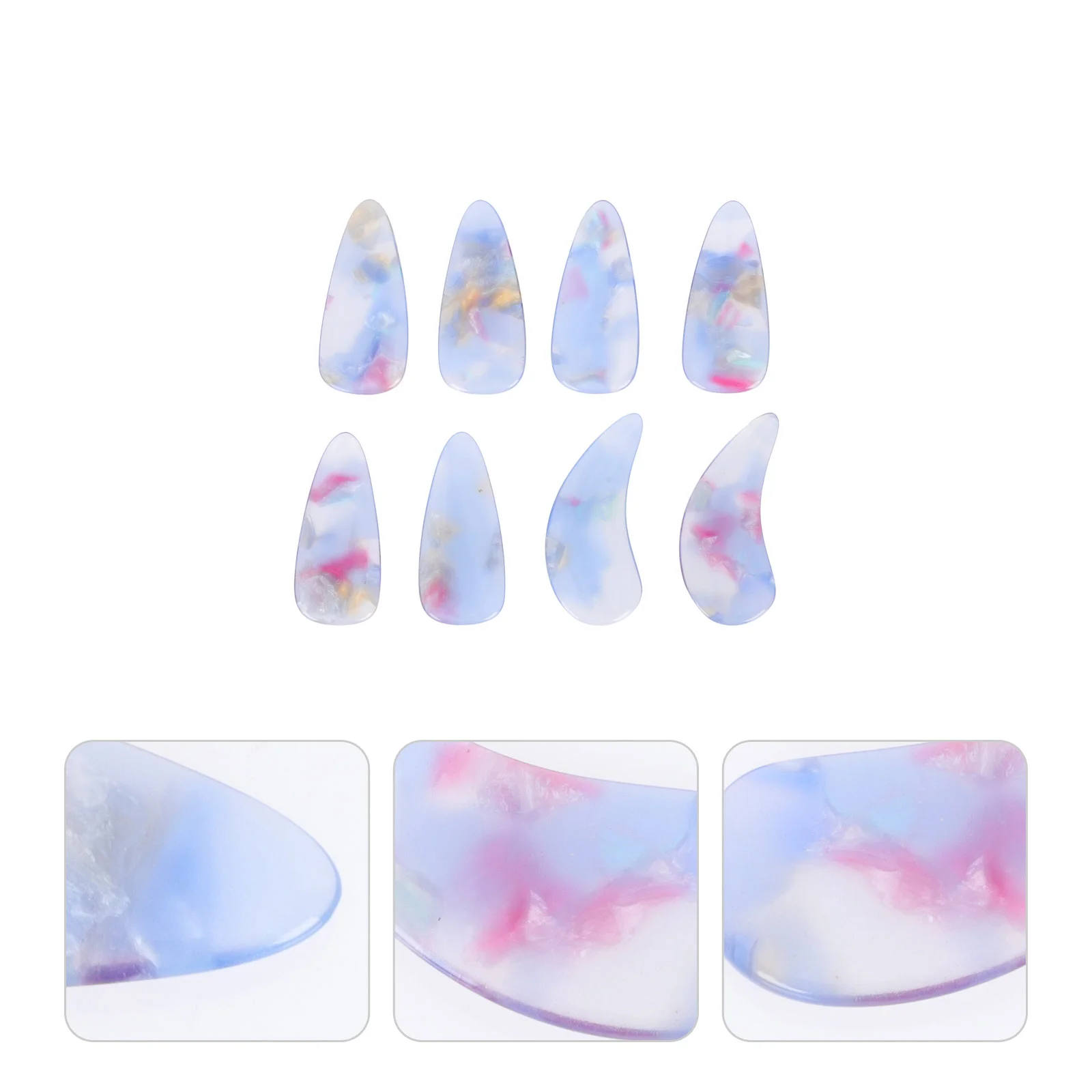 

8 шт. практичные инструменты для практики Guzheng, медиаторы для пальцев Guzheng, чехлы для ногтей Guzheng