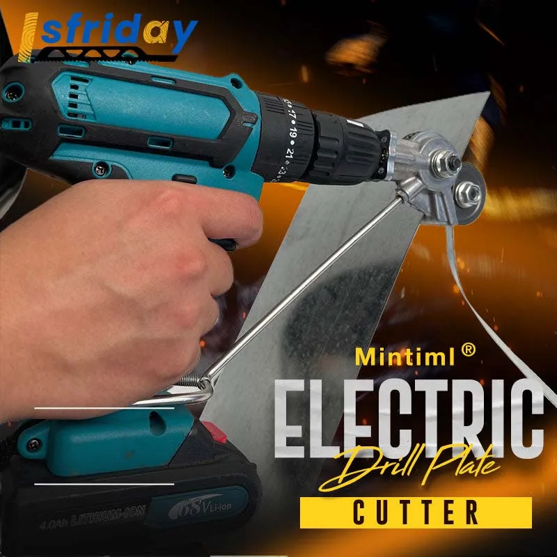 

Electric Drill Plate Cutter Metal Sheet Cutter Tool Free Cutting Tool Nibbler Sheet Metal Cut Plate Punch Scissors Power Tool