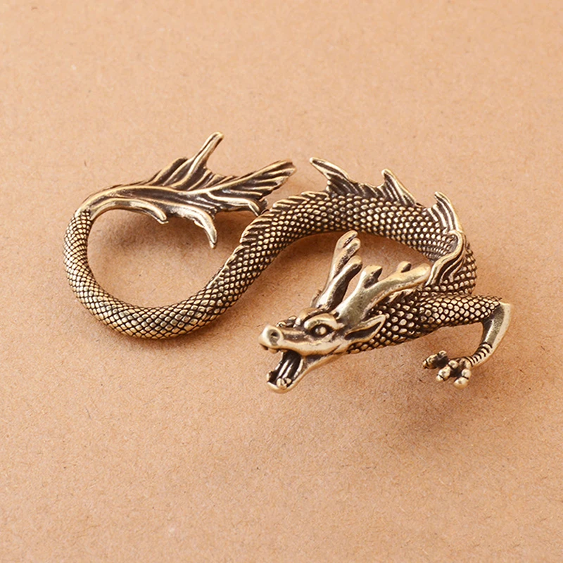 Статуя китайского чудовища дракона бронзовая статуэтка украшения Античная