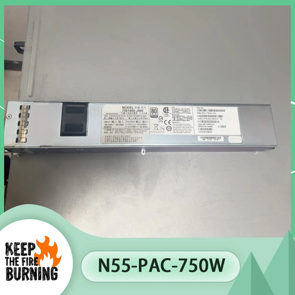 Для источника питания CISCO полностью протестированного N55-PAC-750W 341-0503-01 7001650 -J000 A0 750