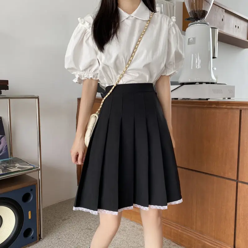 Skirts Pleated Women High Waist Summer Knee-length Preppy Style Harajuku Y2k Hot Sale Street School Cosplay Casual Female Faldas