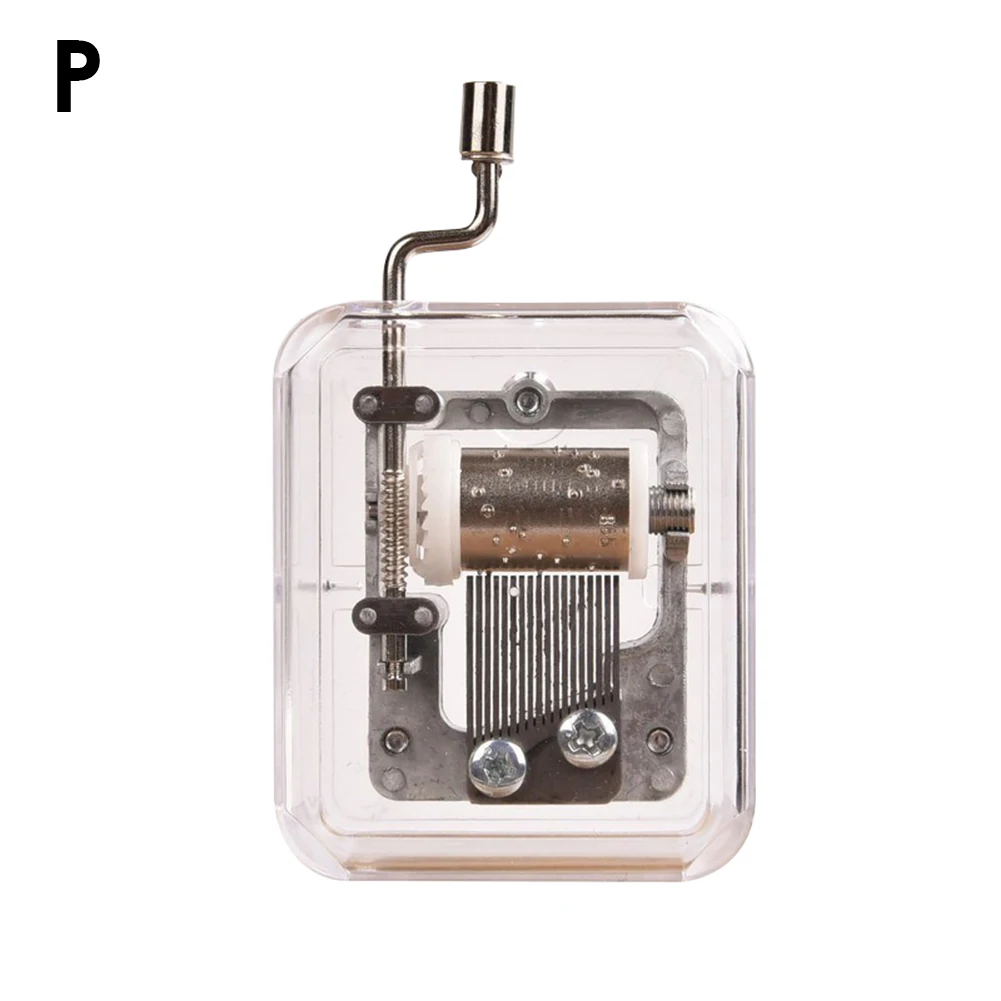 

Pcs 20 Styles Mini Hand Cranking Music Movement DIY Movement Transparent Music Box Merry Christmas A Variety Of Music Available
