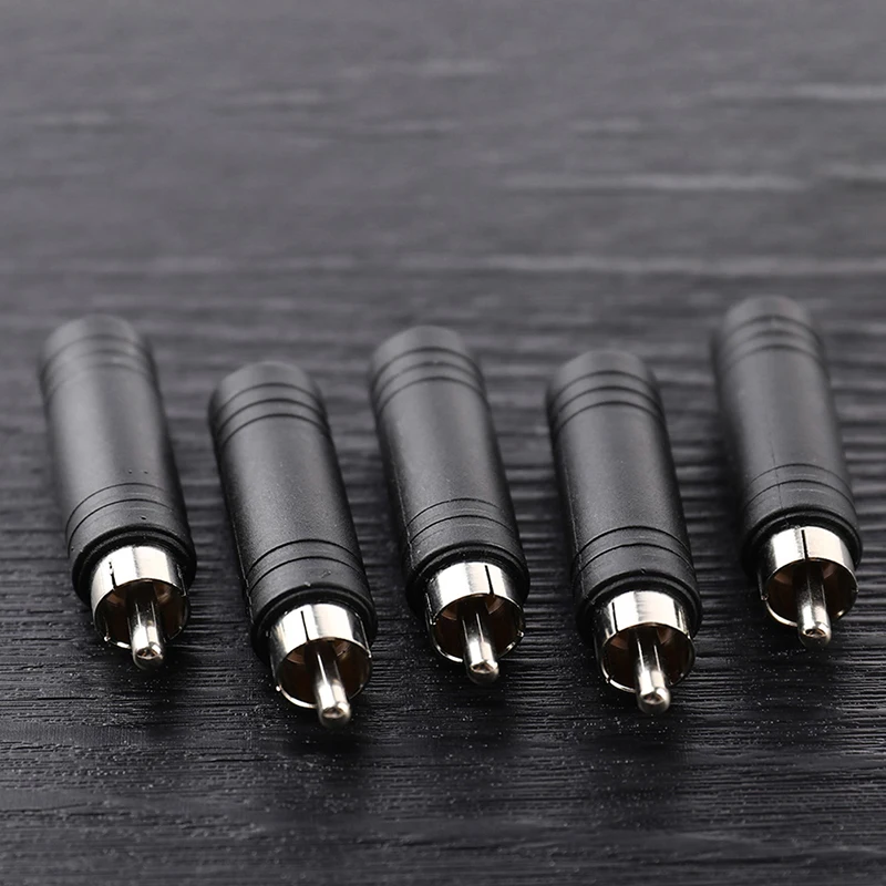 

5PCS/Set 6.35mm 1/4 inch Mono Female Jack to RCA Male Plug Audio Adapter Cable Converter