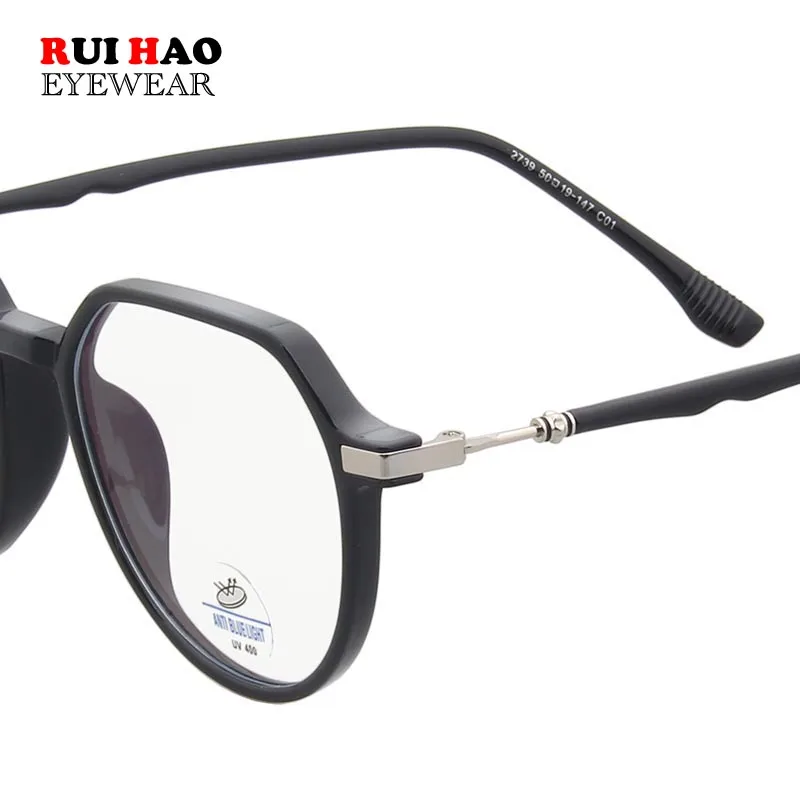 Оптические очки по рецепту на заказ многоугольные TR90 ретро с полимерными линзами