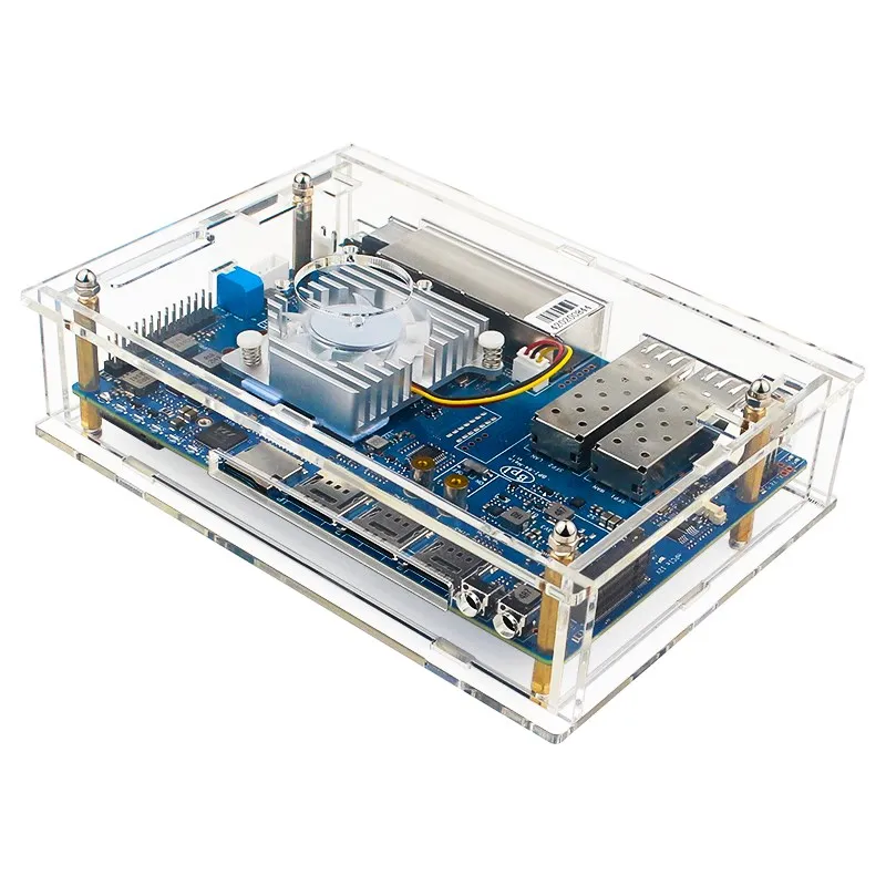 Акриловая модель для бананов Pi R4 прозрачная оболочка дополнительный радиатор