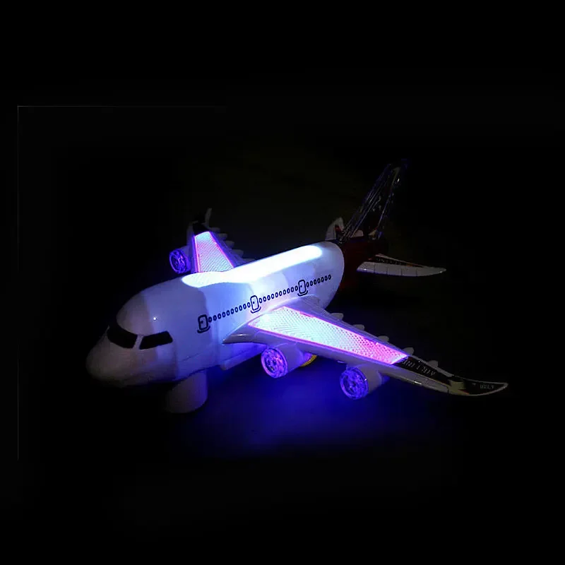 Модель самолета 26 см A380 светильник и звуком для детских игрушек