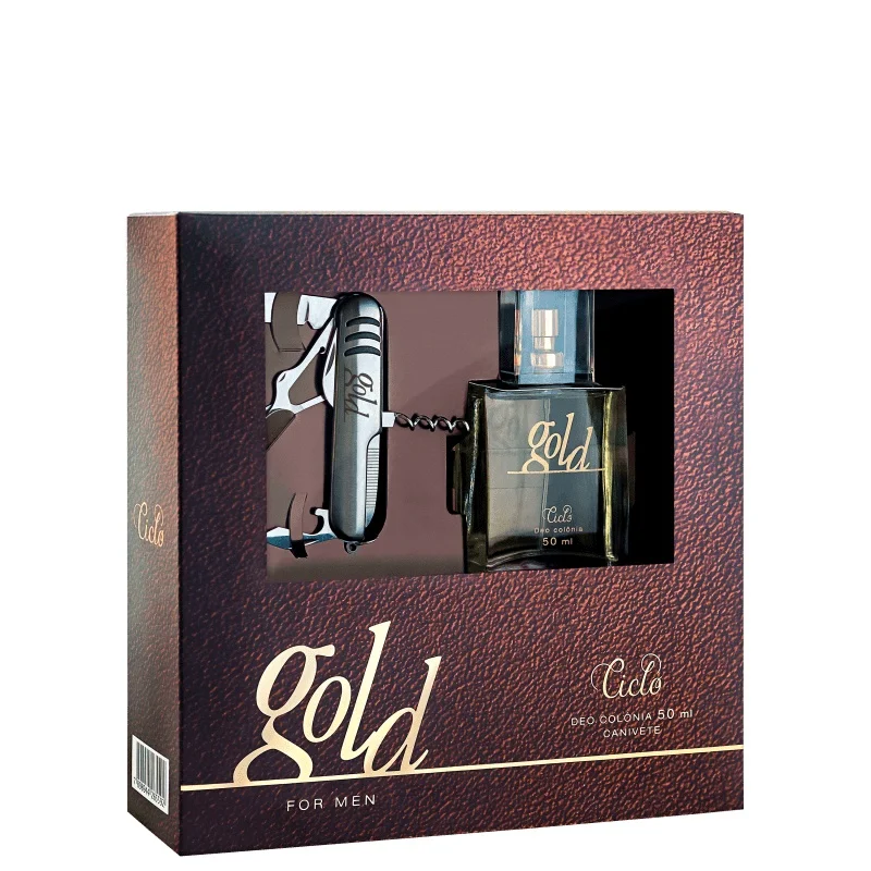 

50ml Gold Cycle Case Kit-Perfume + Pocketknife
