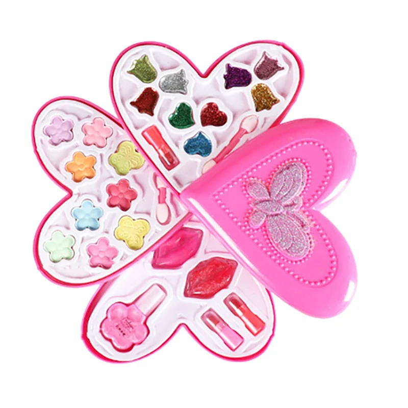 

Fashion Girl Washable Makeup Toy Peach Heart Makeup Toy Girl Child Makeup Set Girl Safe Baby Cosmetics Beauty Set