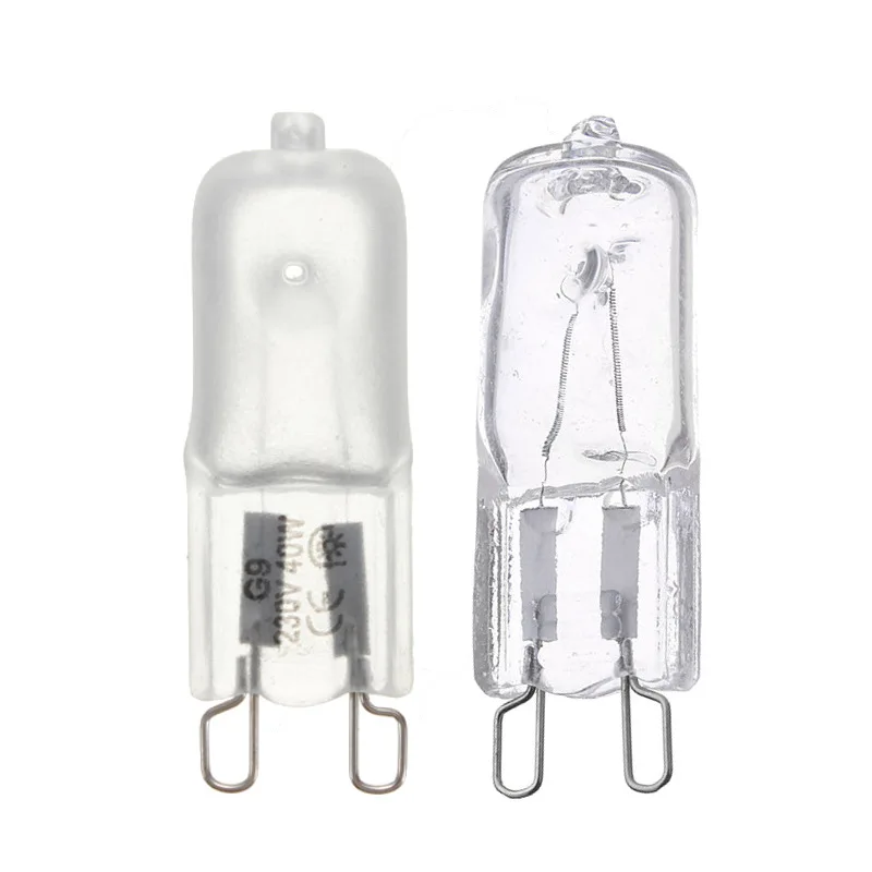 

1pcs Frosted/Clear G9 Halogen Lamp 230V Light Bulb 40W Energy Saving Halogen Lighting Lamp 3000K Warm White