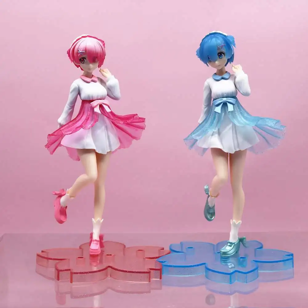 

20cm Re Life In A Different World From Zero Action Figure New Sweet Girl Rem Model Doll Toys Gift PVC Figurine Desktop Ornaments