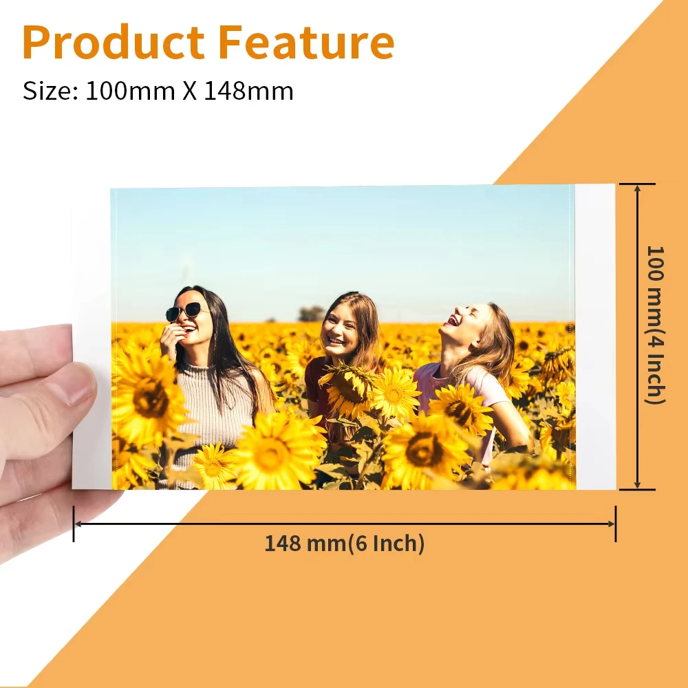 3-цветная лента и 10 листов фотобумаги KP-108IN 4x6 6-дюймовый водонепроницаемый набор