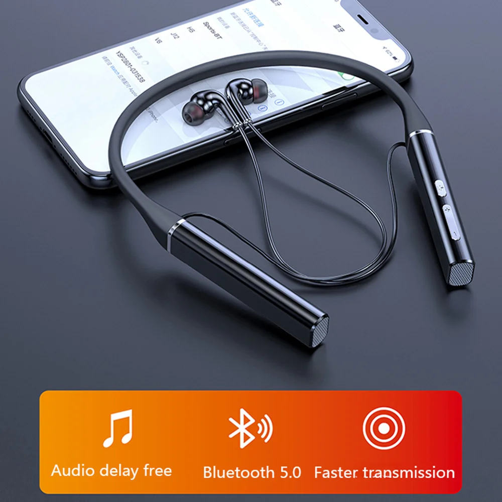 

100 Hours Wireless Bluetooth Earphones Magnetic Neckband Sports Running Headset Waterproof Sport Earbuds s720 Noise Reduction