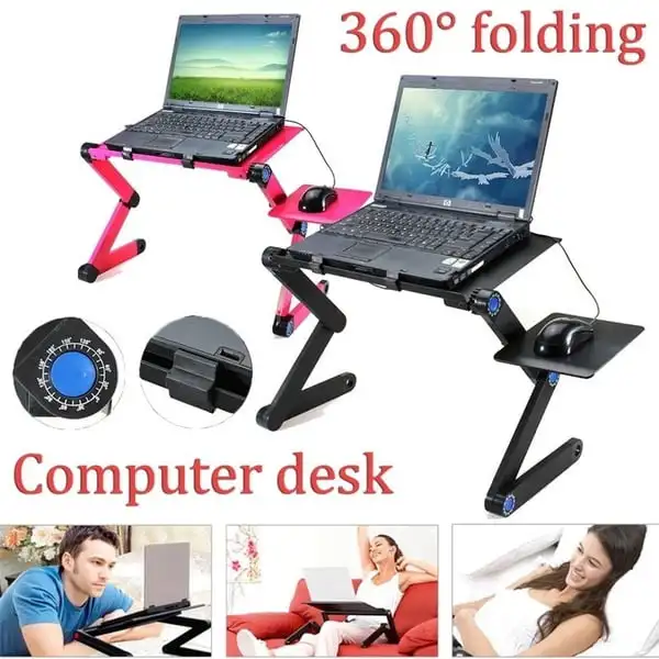 

360° Adjustable Foldable Laptop Notebook Lap PC Folding Desk Table
