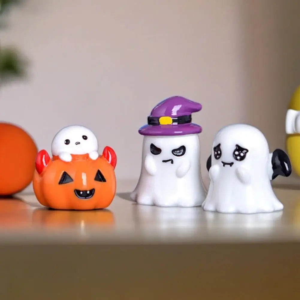 Настольное украшение призрака жуткий Хэллоуин мини-фигурка набор со шляпой