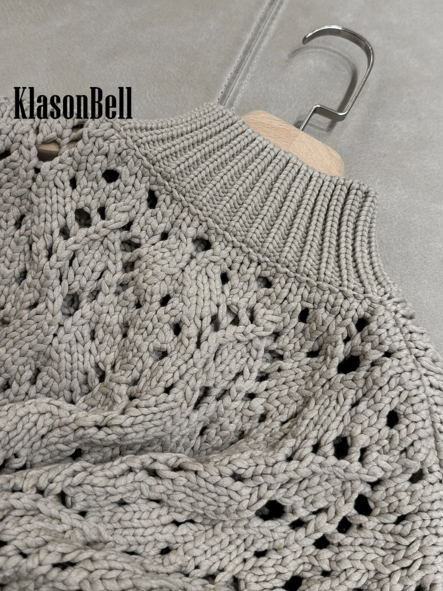 11.26 KlasonBell Высококачественный хлопковый ажурный вязаный крючком жаккардовый