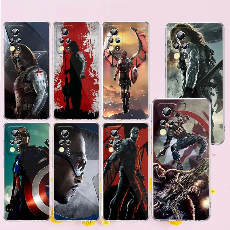 

The Falcon Winter Soldier For Honor 30S 30 20S 20E 20 9S 9 9X 8X 8A 8C 8 7C 7A Pro Max Lite Pro RU Transparent TPU Phone Case