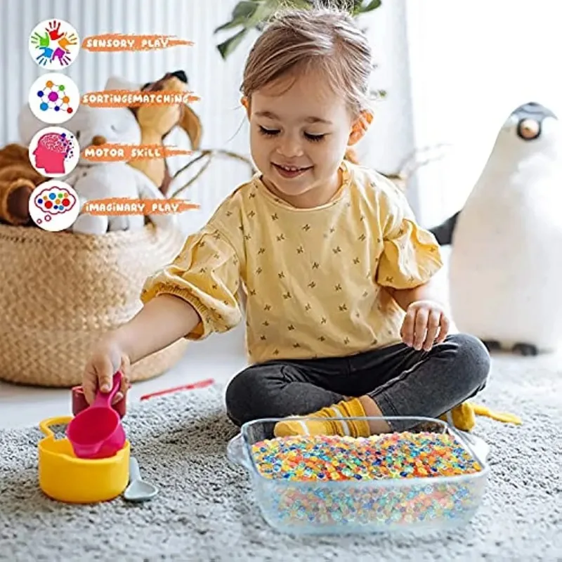 Волшебные желейные шарики гелевые Водяные Шарики Хрустальные растущие 7-8 мм пули