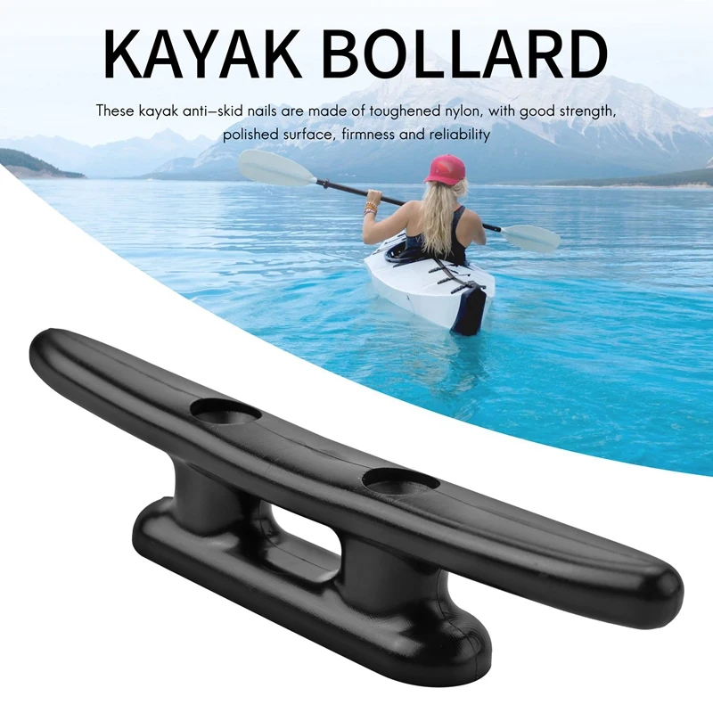 6 шт. черные зажимы для лодки каяка причала каноэ 4-дюймовые нейлоновые швартовки