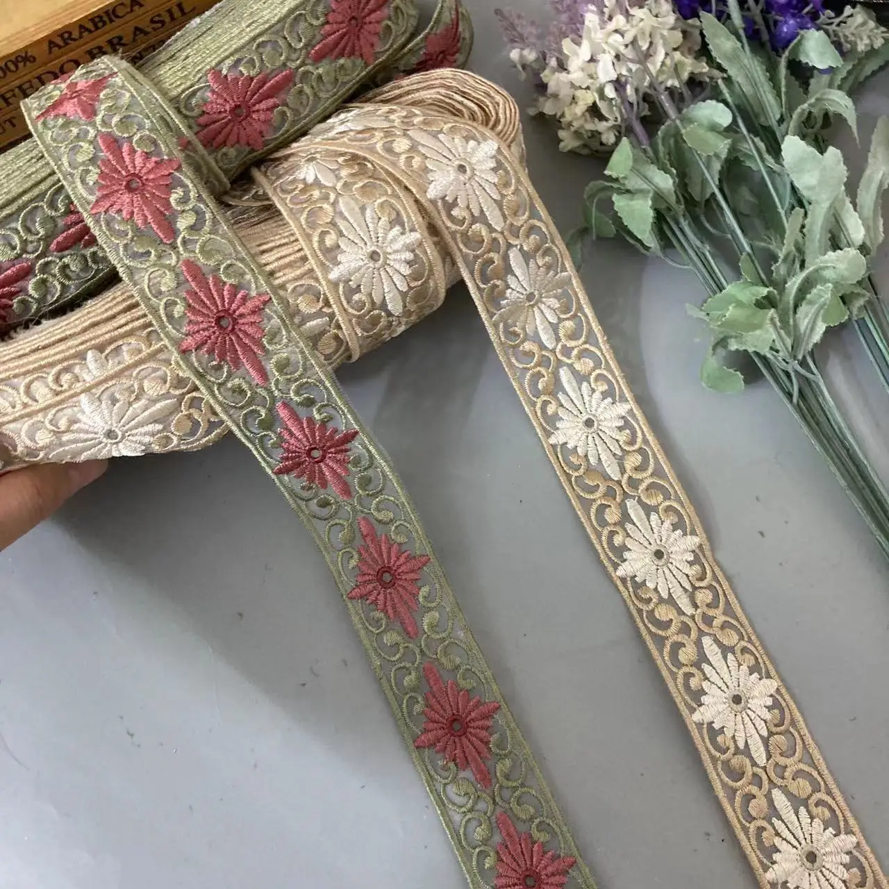 1 ярда кружевная тканевая отделка лента сетка с блестками лямки из органзы