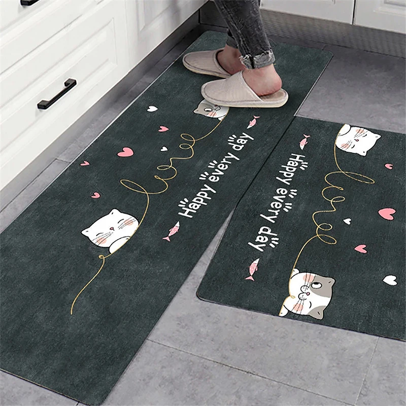 

Fashion Simple Nordic Style Kitchen Mat Floor Carpet House Carpet Long Strip Door Mat Modern Home Decor Doormat