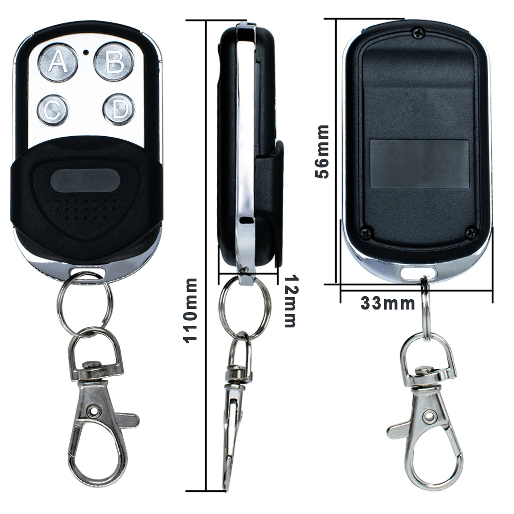 

Универсальный 280-868 МГц Дистанционное управление гаражными воротами Команда Открыватель ключа Дупликатор 433,92 868,35 4 в 1 Клон передатчика