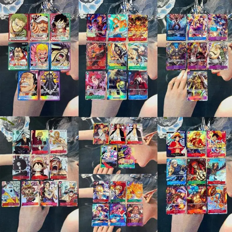 

54 шт./компл. Аниме One Piece Game DIY OPCG OP01 OP02 SEC Luffy Ace Zoro Shankusu коллекционные игрушки для белой бороды