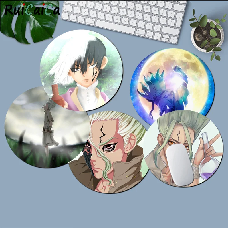 

Dr.STONE Anti-Slip Round Big Promotion Table Mat Student Mousepad Computer Keyboard Pad Games Pad Deskpad Home Decor