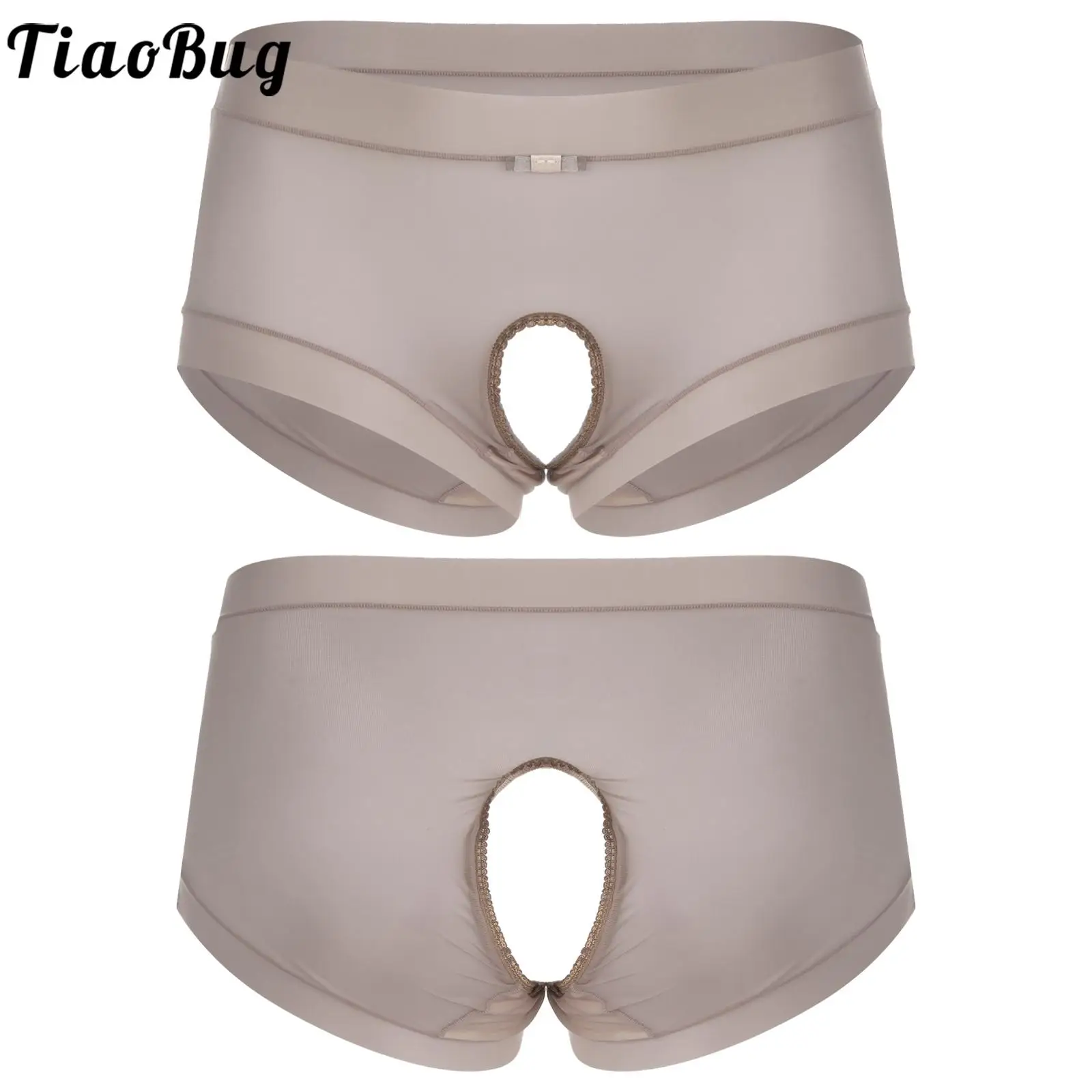 

Женские Прозрачные ультратонкие эластичные трусики Tiaobug со средней талией, дышащее Ночное нижнее белье
