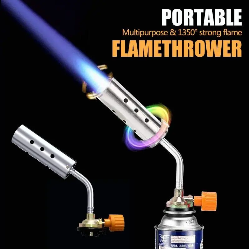 

Manual Ignition Welding Gas Torch Nozzle Flame Gun Portable Powerful Flamethrower Kitchen Outdoor Cooking Baking BBQ Dropship