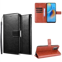 vintage pu leather flip case for oppo f19s pro plus 5g wallet case cover for funda para oppo a36 a76 a96 a74 4g 5g %d1%87%d0%b5%d1%85%d0%be%d0%bb coque