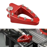 nicecnc motocross enlarged brake foot pedal steptip plate for honda xr650l xr 650 l 93 22 6061 t6 billet aluminum cnc machined