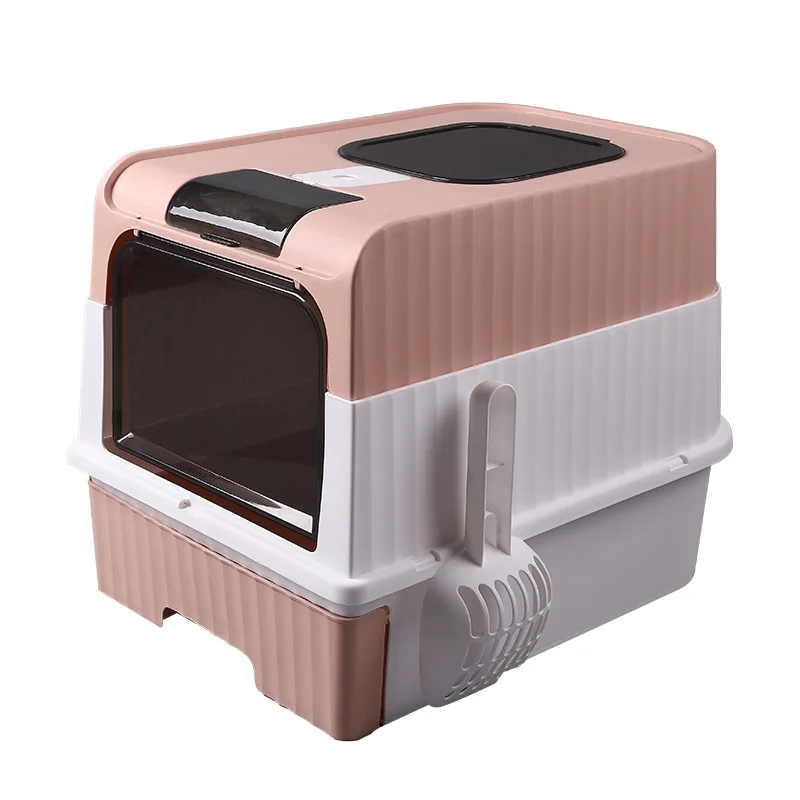 Очень большой ящик для кошачьего туалета с крышкой и ложкой защитой от запаха