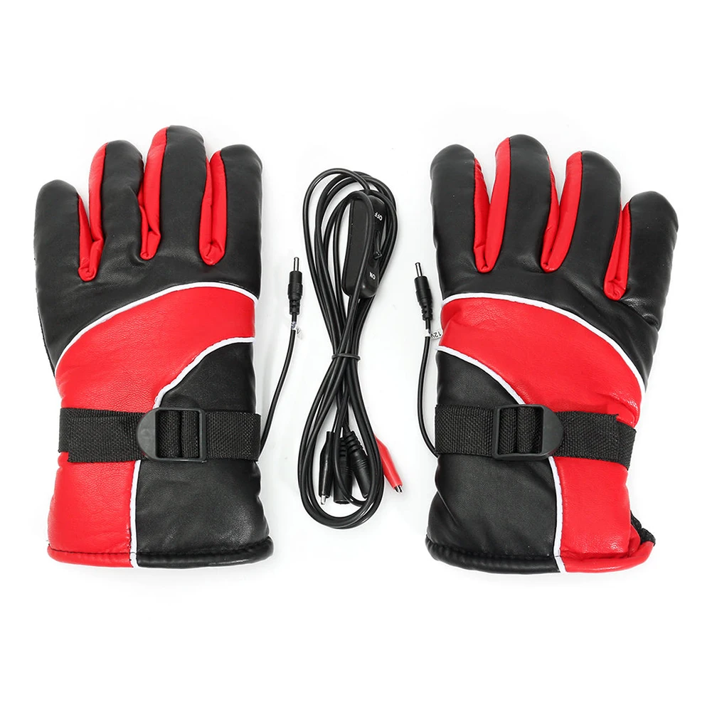 

12V Warm Outdoor Motorcycle Temperature Control Rechargeable Gloves Heated Cycling Electric Sport Motorbike Scooter Mitten