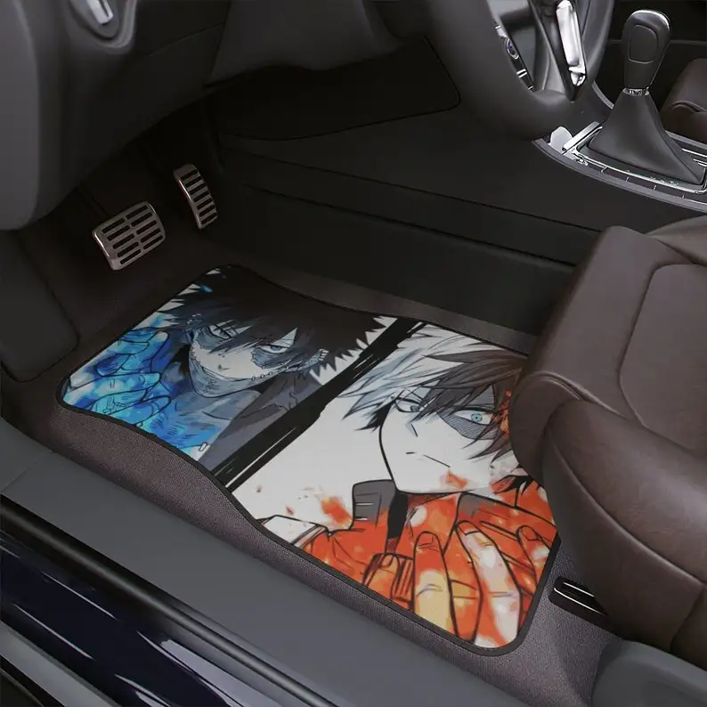 

Dabi print, Shoto Todoroki car floor mat, kawaii mat, anime car floor mats, manga, car interior decor, my hero academia, gift, a