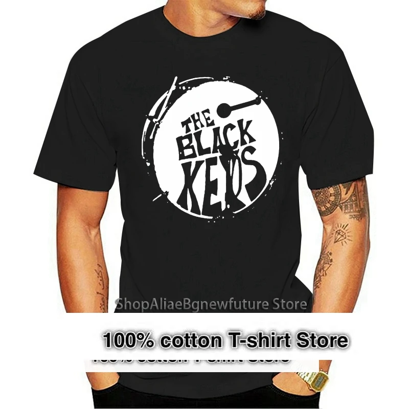 

Neu New The Black Keys Drum Logo S-3Xl Usa Size S-3Xl Af1 Summer O Neck Tops Tee Shirt