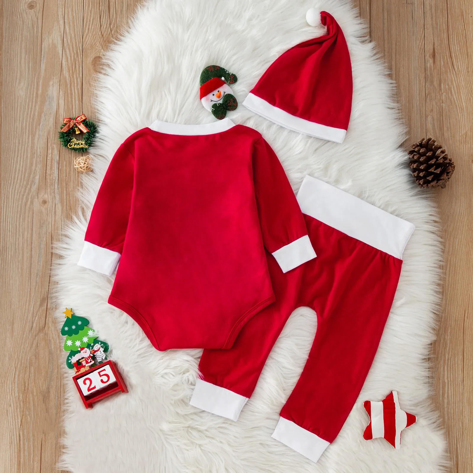 Рождественская ночная рубашка для маленьких мальчиков и девочек Рождественский