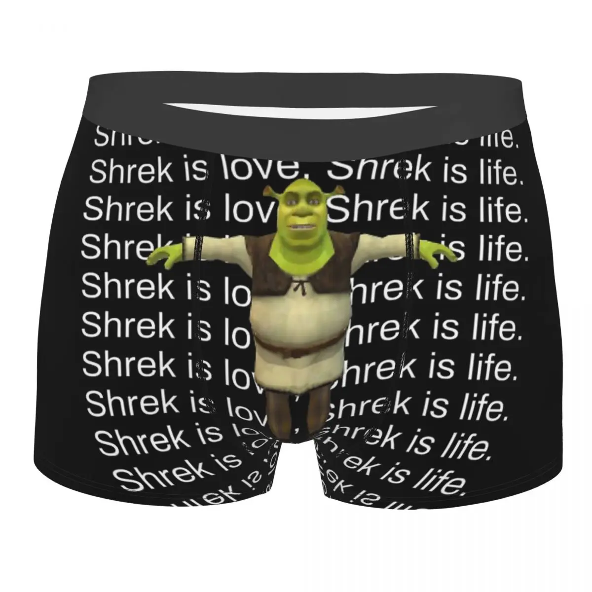 

Shrek Green Schreck Comedy Film Is Love Is Life Underpants Cotton Panties Man Underwear Print Shorts Boxer Briefs
