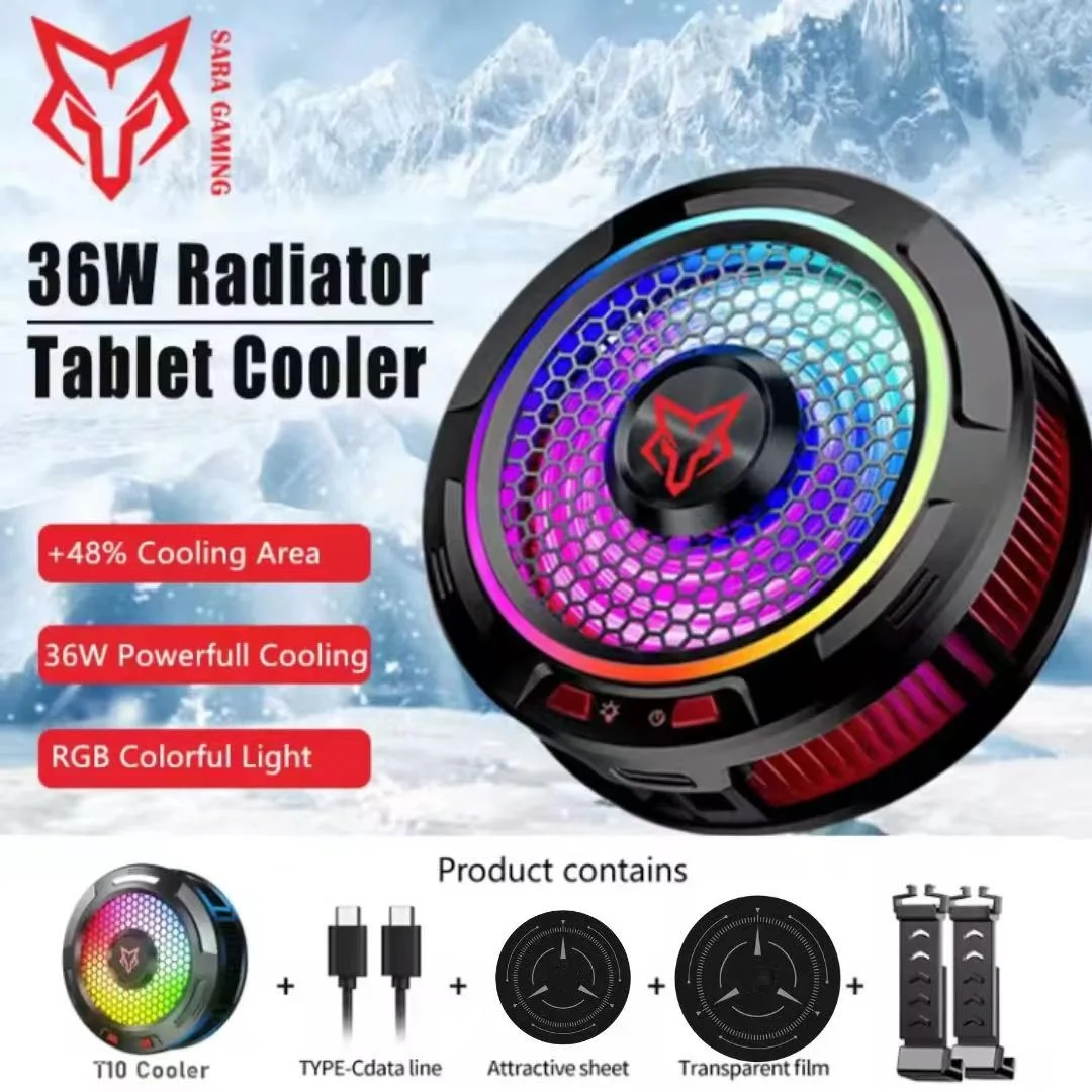 Sarafox X9 PRO 36 Вт Ipad-кулер Трехскоростной регулируемый RGB 2в1 Полупроводниковый