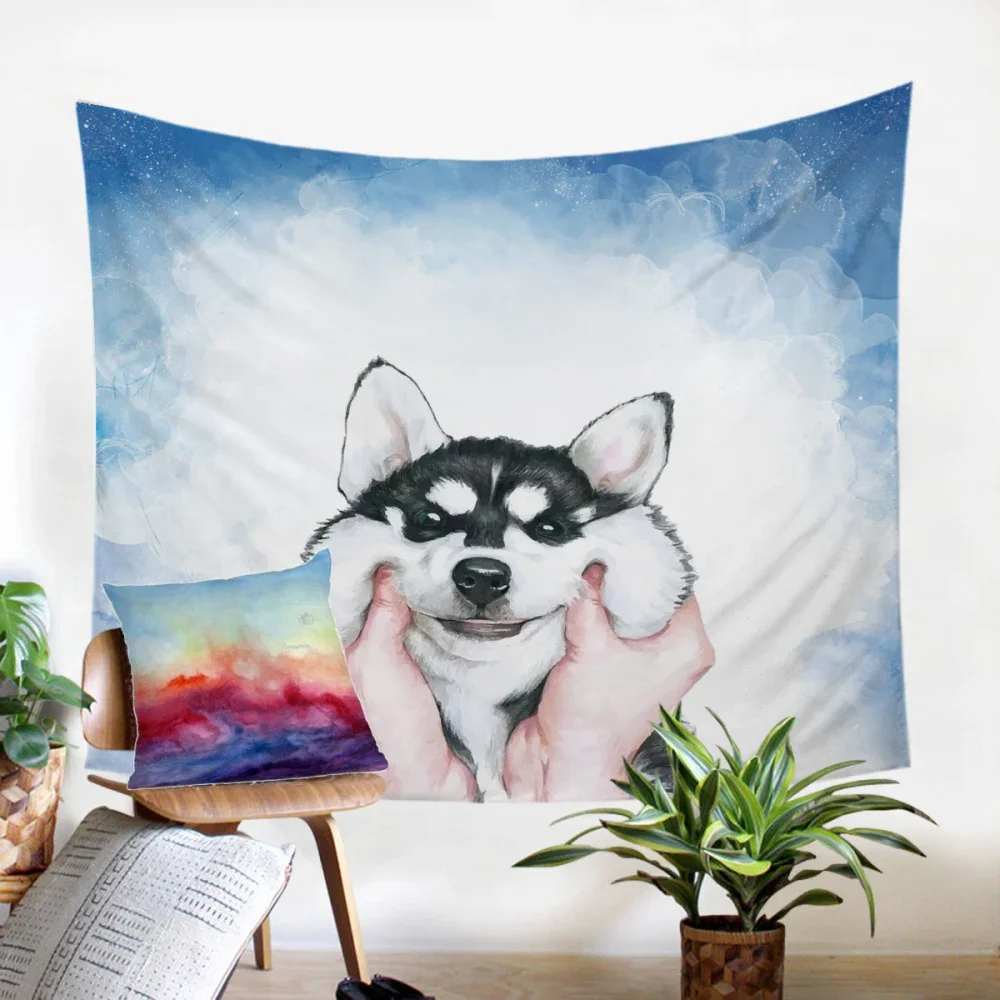 

sky husky tapestry