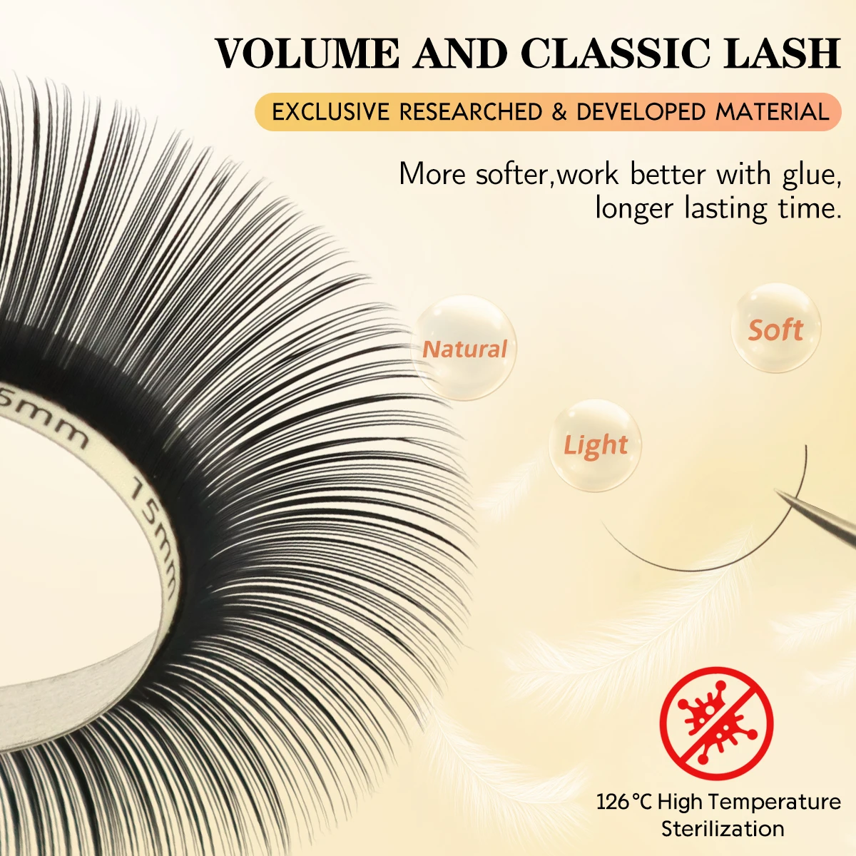 Lashonly 12 линий натуральные накладные ресницы для наращивания Корея PBT пушистые