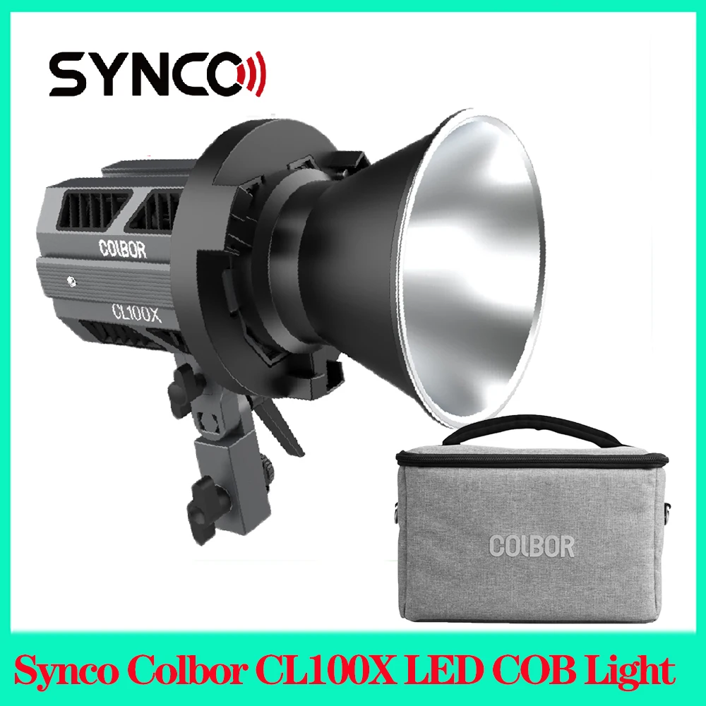 

Synco Colbor CL100X Bi-color 2700-6500K CL100XM 5600K 110W светодиодный Video COB APP Remote Control for Video Photo Studio Movie